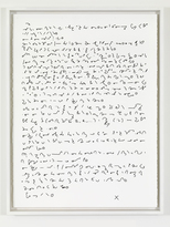 Sophie Calle - Prenez soin de vous, Mail shorthand / Le main en sténographie